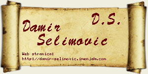 Damir Selimović vizit kartica